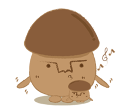 The little mushroom. sticker #6957567