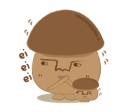 The little mushroom. sticker #6957569