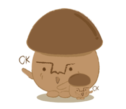 The little mushroom. sticker #6957570