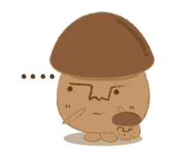 The little mushroom. sticker #6957572