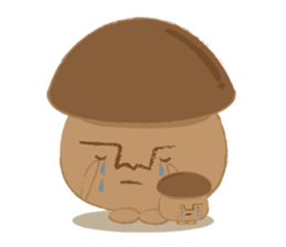 The little mushroom. sticker #6957573