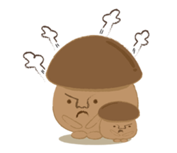 The little mushroom. sticker #6957575