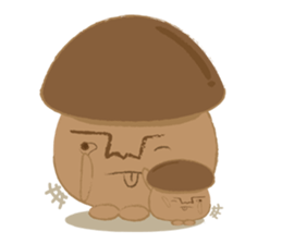 The little mushroom. sticker #6957576