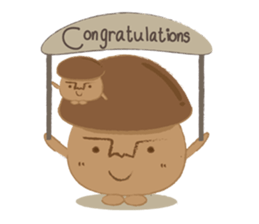 The little mushroom. sticker #6957578