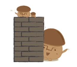 The little mushroom. sticker #6957580