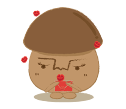 The little mushroom. sticker #6957581