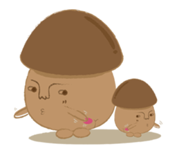 The little mushroom. sticker #6957585