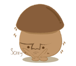 The little mushroom. sticker #6957586