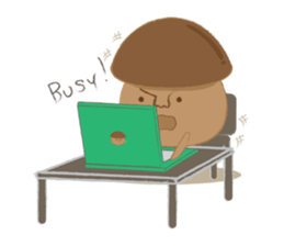 The little mushroom. sticker #6957590