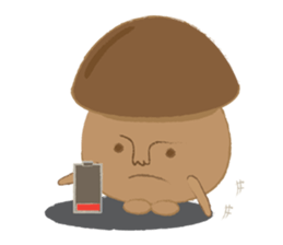 The little mushroom. sticker #6957592