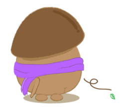 The little mushroom. sticker #6957593