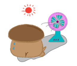 The little mushroom. sticker #6957597