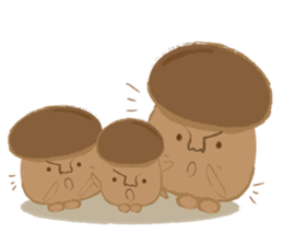 The little mushroom. sticker #6957598