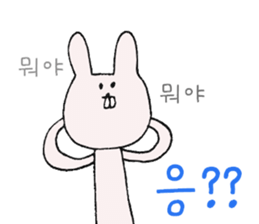 Rabbit of a snaggletooth "Dep-PA" sticker #6957680