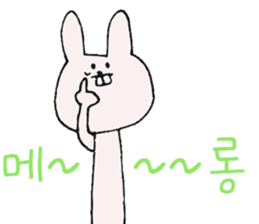 Rabbit of a snaggletooth "Dep-PA" sticker #6957683