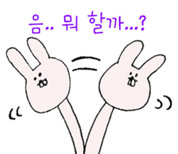 Rabbit of a snaggletooth "Dep-PA" sticker #6957684