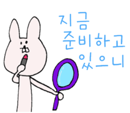 Rabbit of a snaggletooth "Dep-PA" sticker #6957686