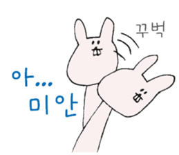 Rabbit of a snaggletooth "Dep-PA" sticker #6957696