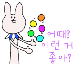 Rabbit of a snaggletooth "Dep-PA" sticker #6957697