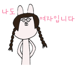 Rabbit of a snaggletooth "Dep-PA" sticker #6957710