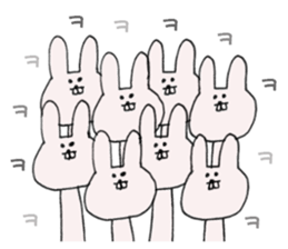 Rabbit of a snaggletooth "Dep-PA" sticker #6957712