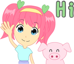 Cream, a little girl sticker #6958760