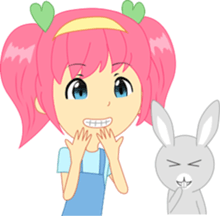 Cream, a little girl sticker #6958768