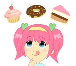 Cream, a little girl sticker #6958772