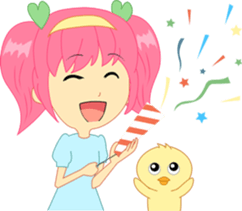 Cream, a little girl sticker #6958780