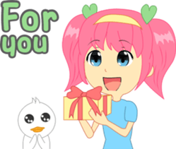 Cream, a little girl sticker #6958784