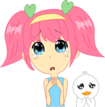 Cream, a little girl sticker #6958793