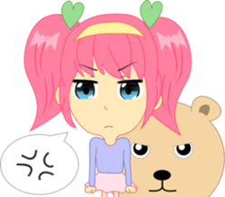 Cream, a little girl sticker #6958799