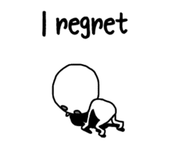 Simple whit2_English sticker #6959010