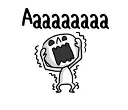 Simple whit2_English sticker #6959026