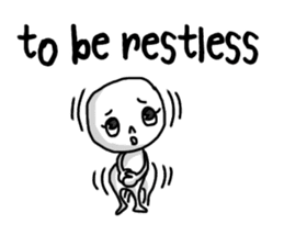 Simple whit2_English sticker #6959028