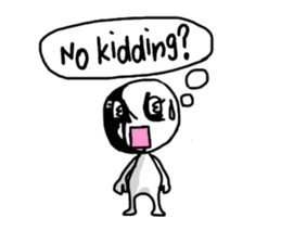 Simple whit2_English sticker #6959037