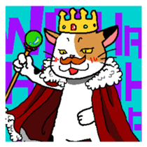 Calico cat mike sticker #6959169