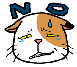 Calico cat mike sticker #6959195