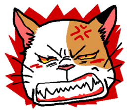 Calico cat mike sticker #6959199