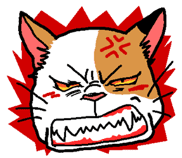 Calico cat mike sticker #6959199