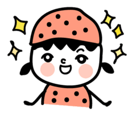 Black strawberry sticker #6959365