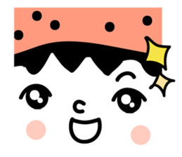 Black strawberry sticker #6959366