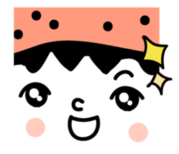 Black strawberry sticker #6959366