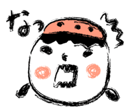 Black strawberry sticker #6959368