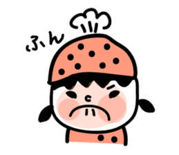 Black strawberry sticker #6959374