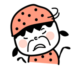 Black strawberry sticker #6959376