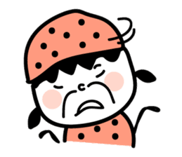 Black strawberry sticker #6959376