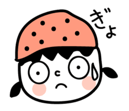 Black strawberry sticker #6959388