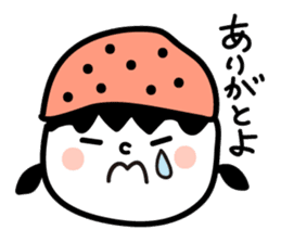 Black strawberry sticker #6959396