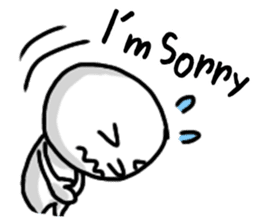 Simple whit1_English sticker #6959602